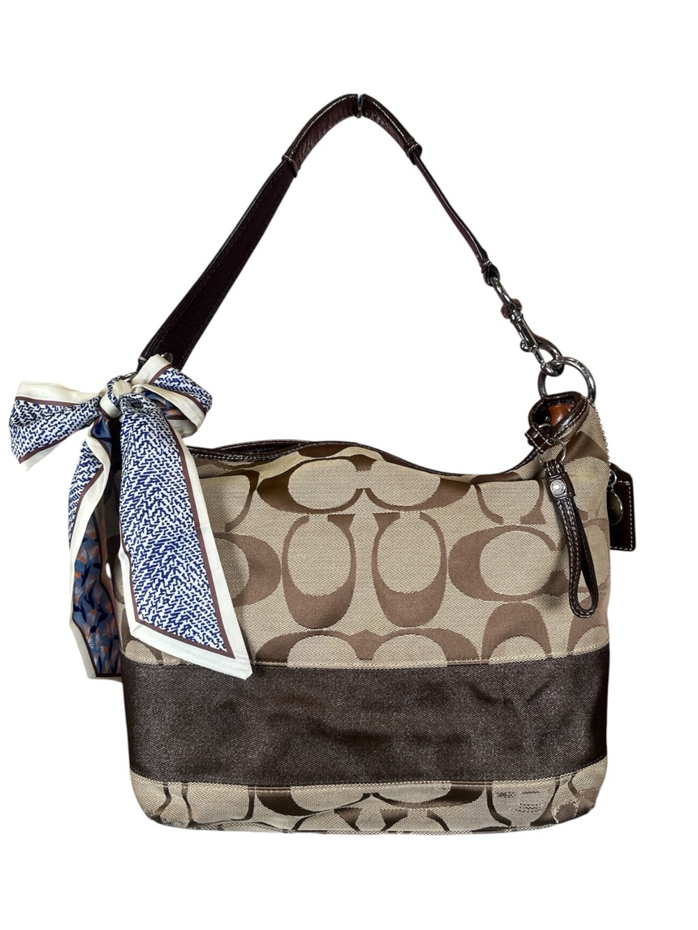 COACH Riley Signature Logo Shoulder Bag
